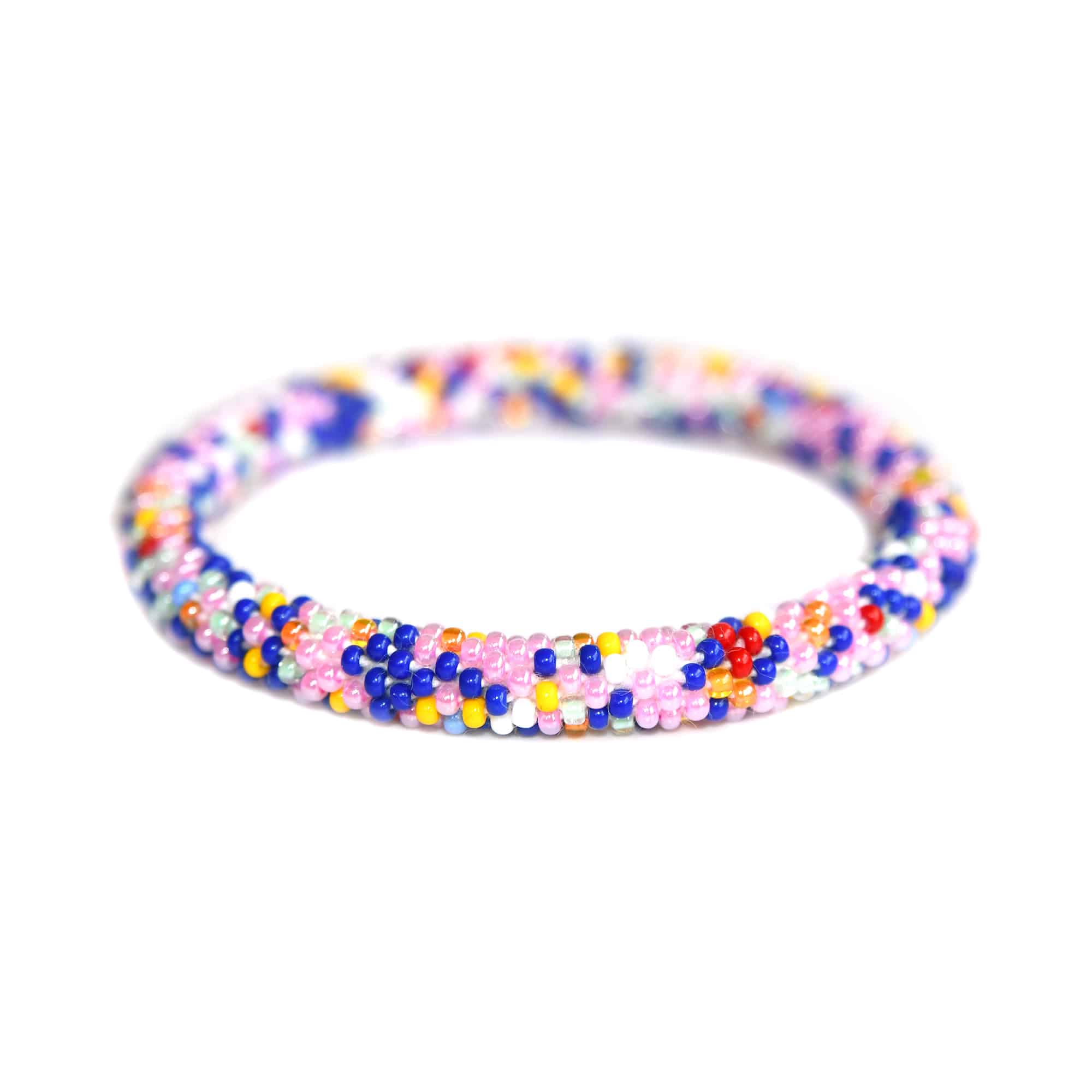 Ukraine Joy Confetti Bracelet - yantrahimalaya | Nepal Glass Beaded ...