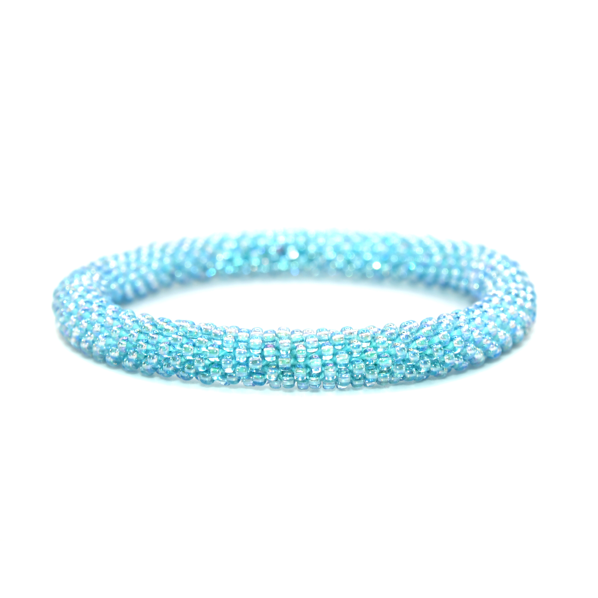 Ice Blue Bracelet - yantrahimalaya | Nepal Glass Beaded Bracelets