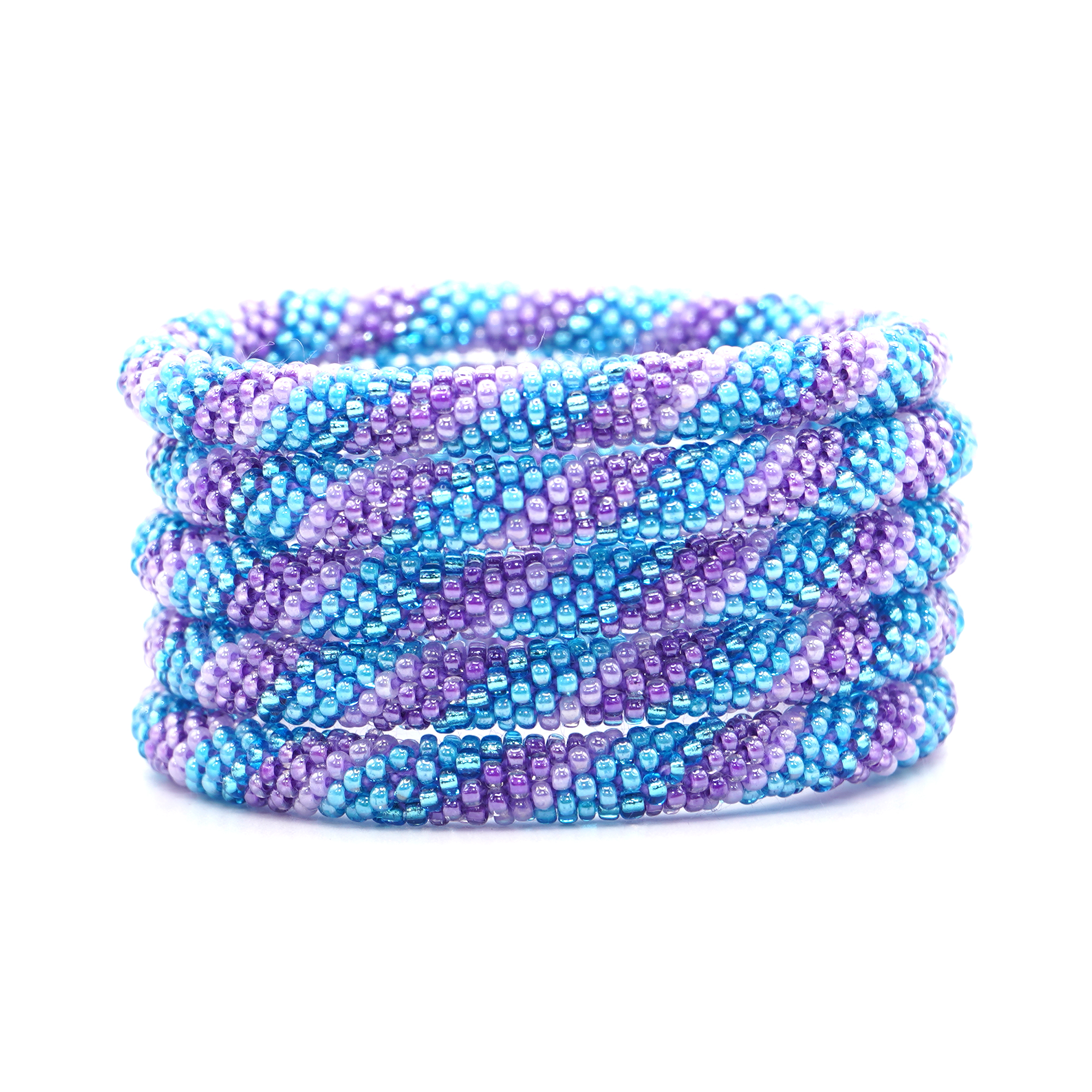 Shades of Purple Spiral Bracelet