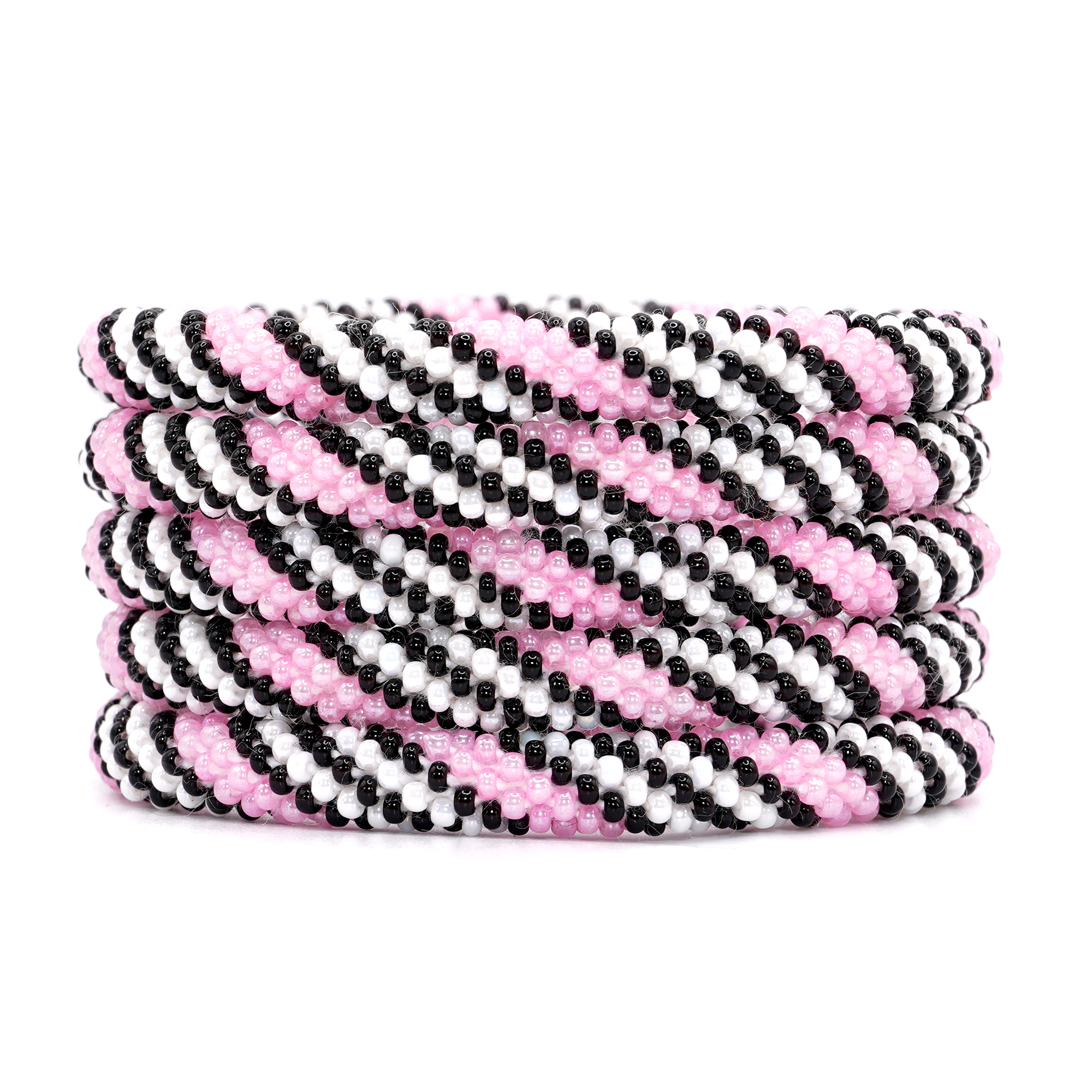 Pink Spiral Lollipop Bracelet