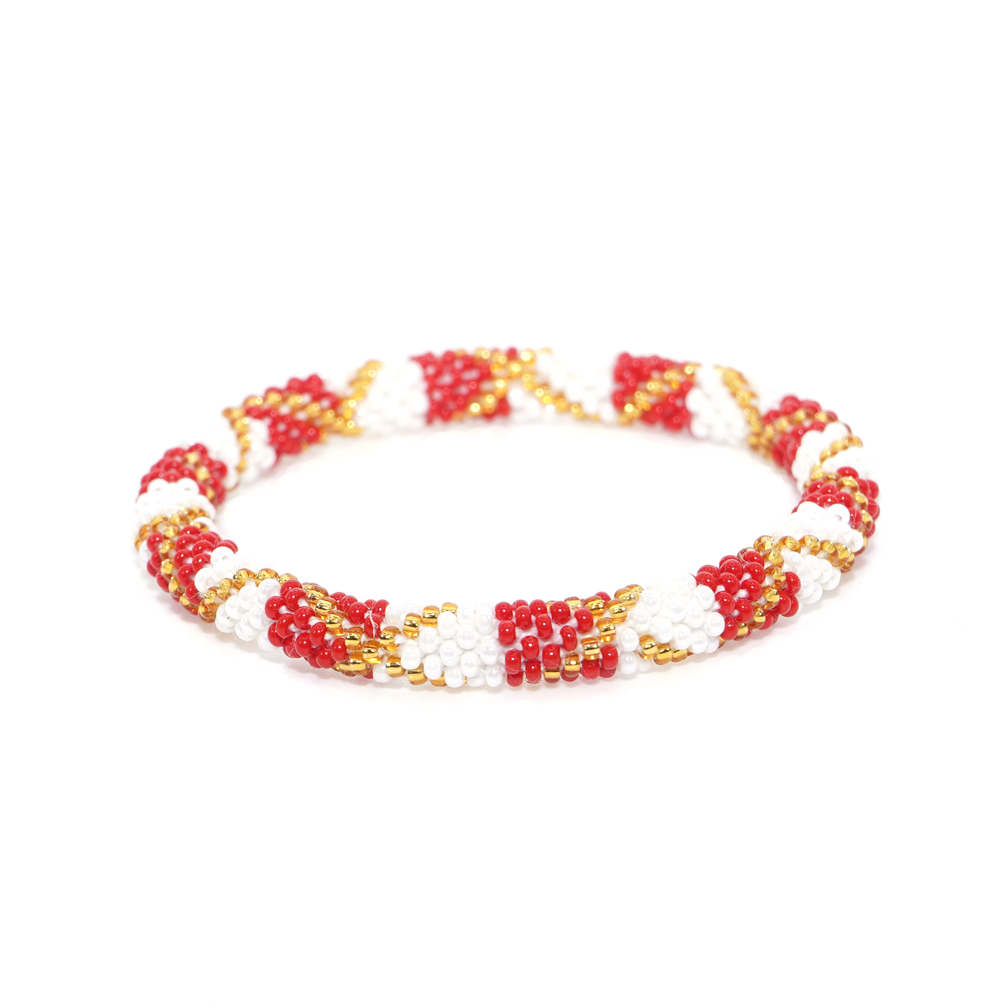 Red and White Patuki Bracelet