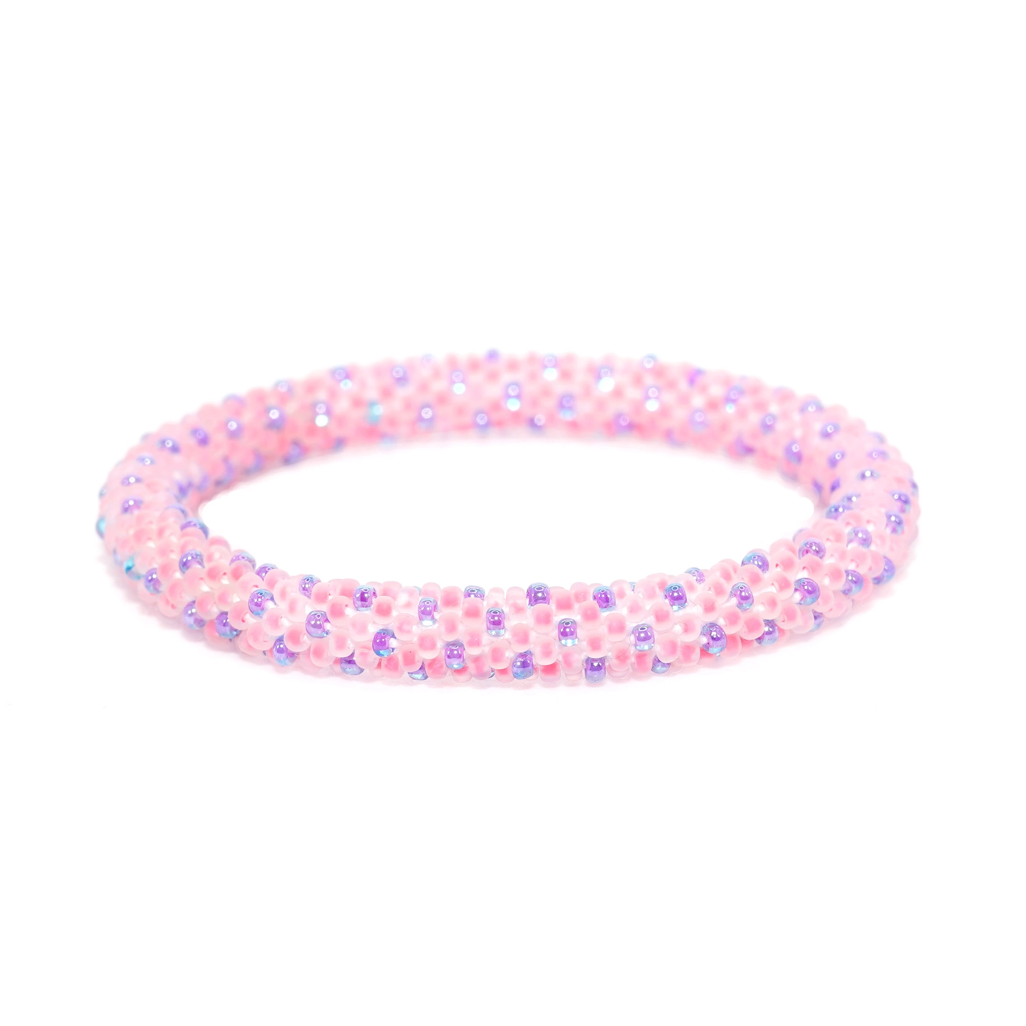 Lavender Polka in Pink Bracelet