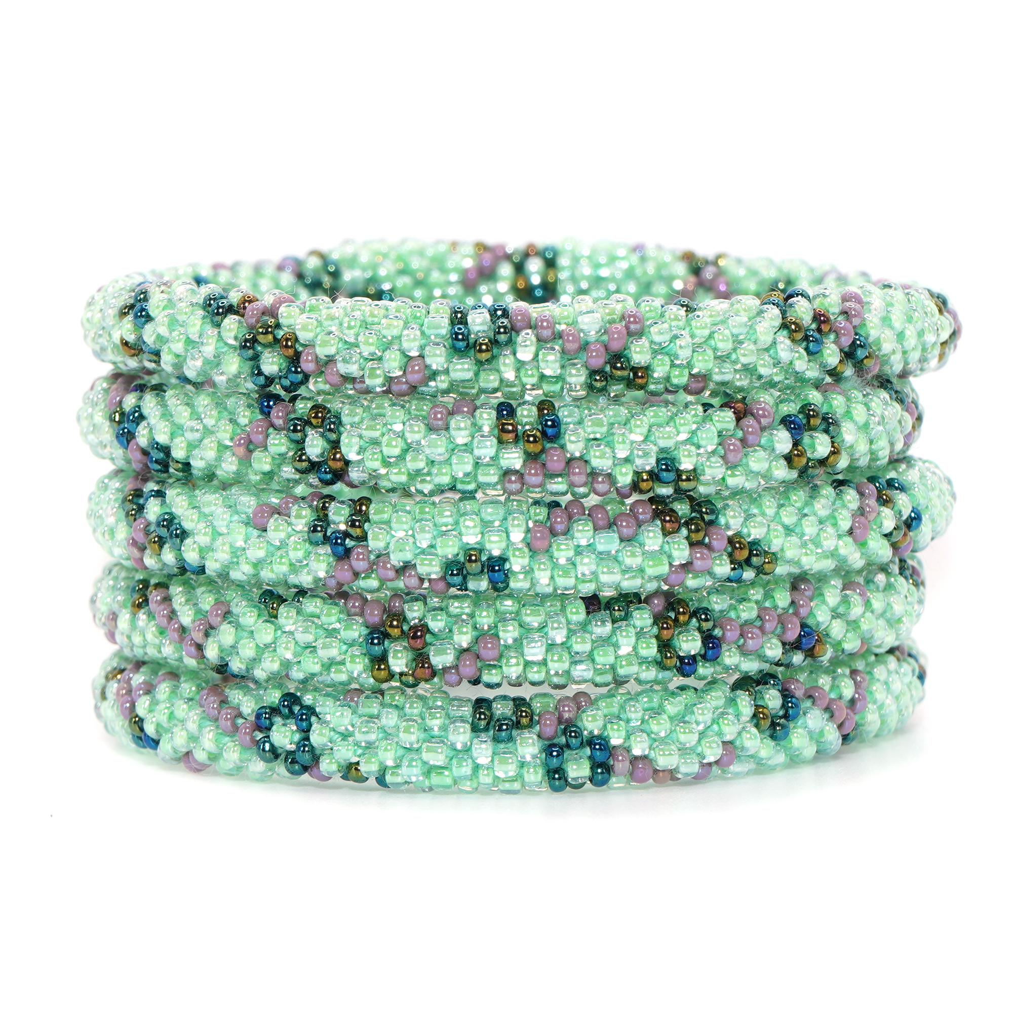 Minty Flowers Bracelet