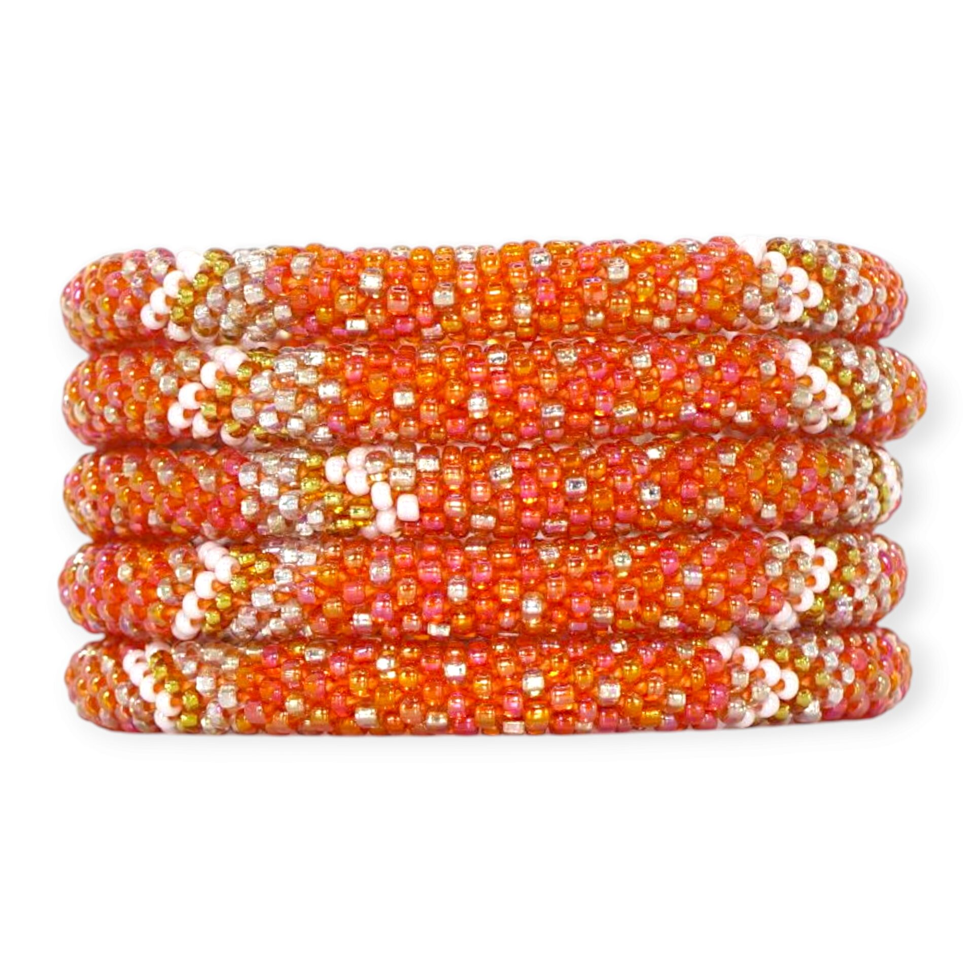 Halloween Glass Bead Bracelet