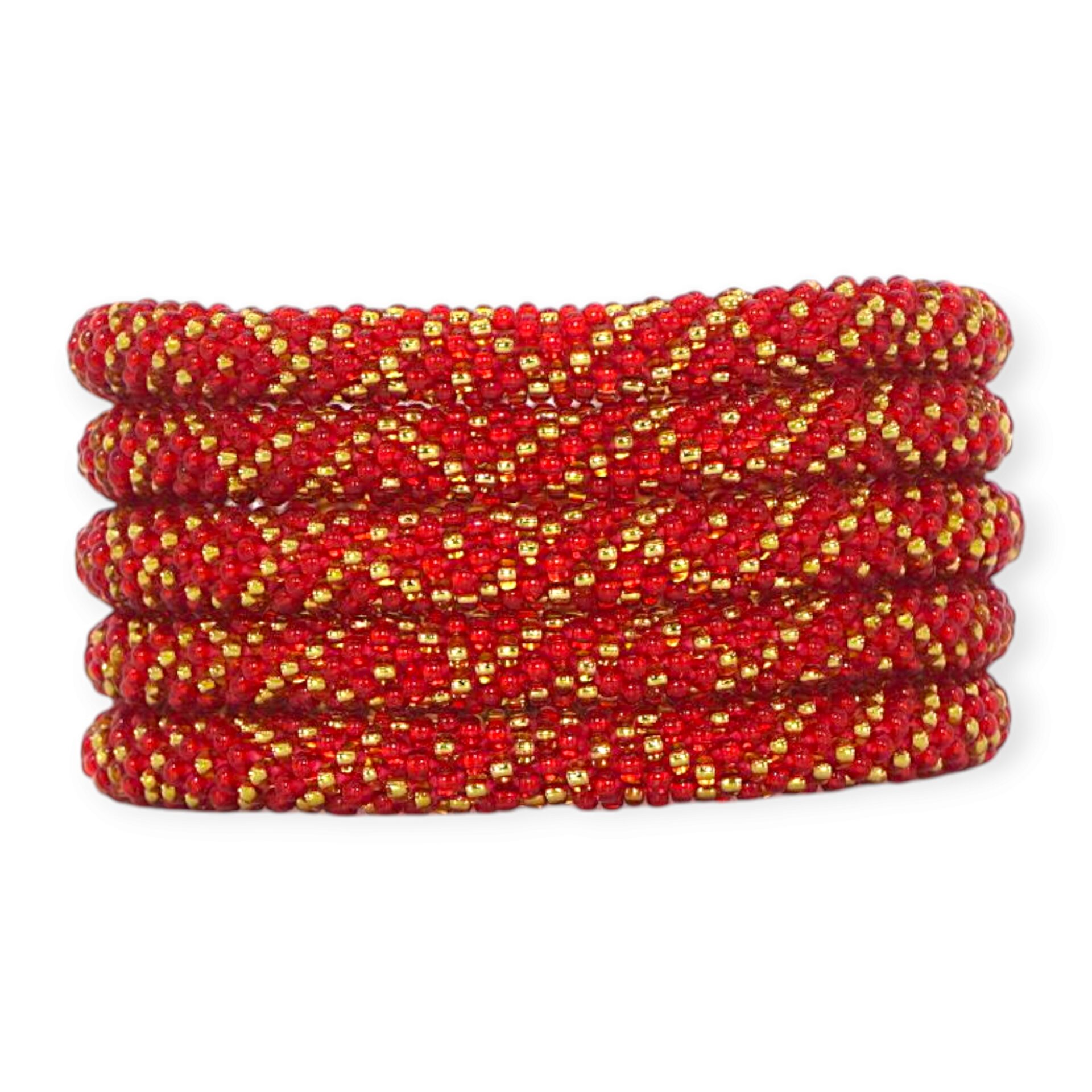 Christmas Red Gold Bracelet