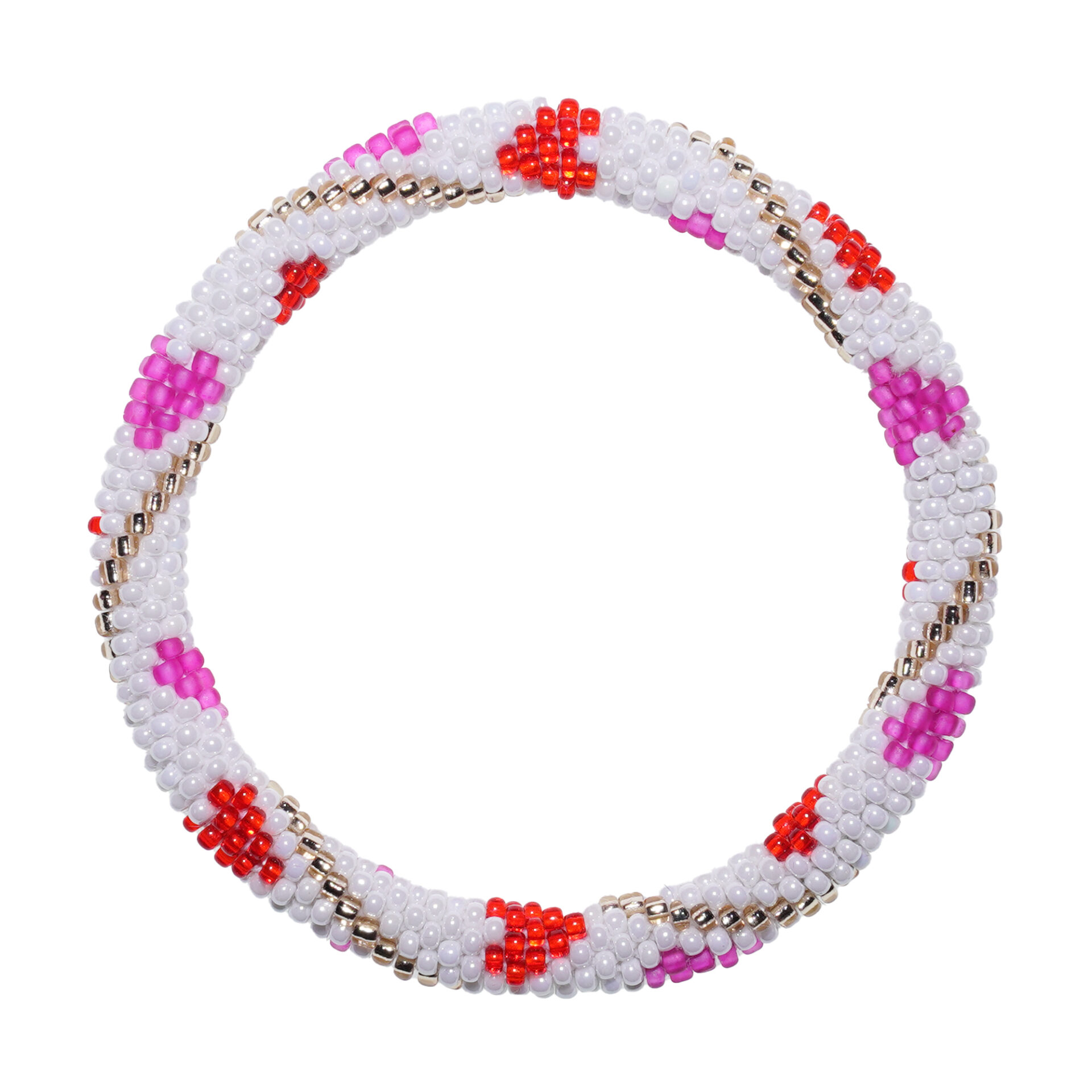 Red and Pink Hearts Bracelet