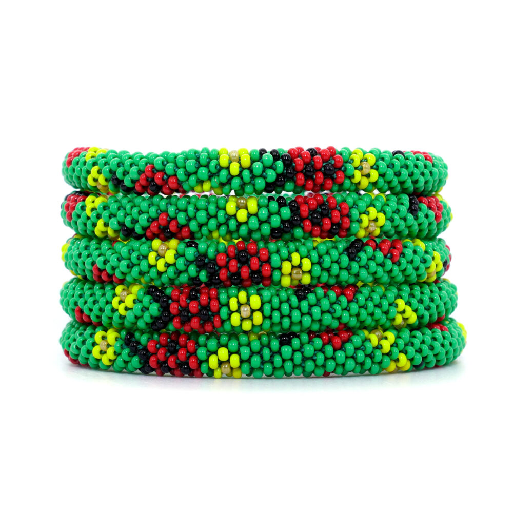 Ladybug in Spring Bracelet
